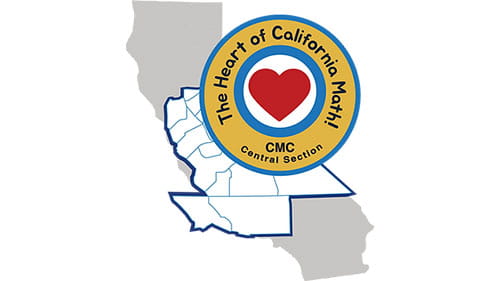 Logo of CMC Central with a heart symbol and map of central California.